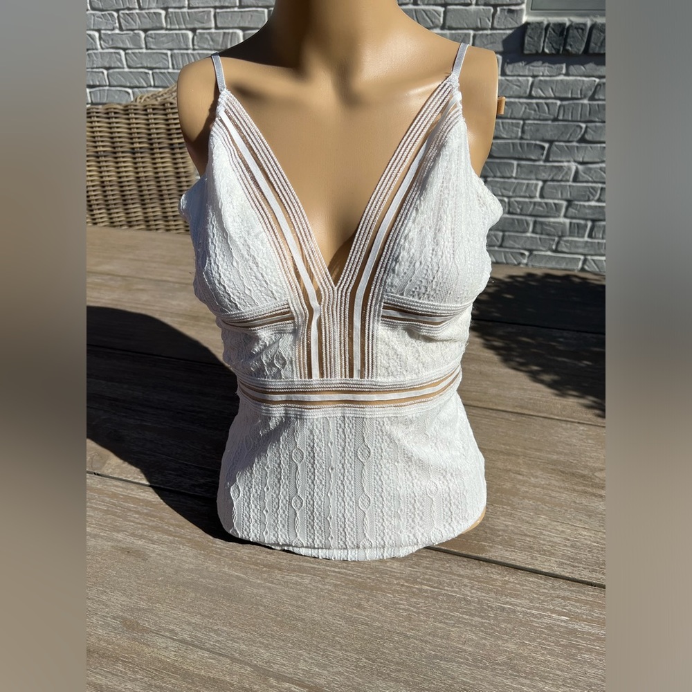 Blue Blush lined lace body suit